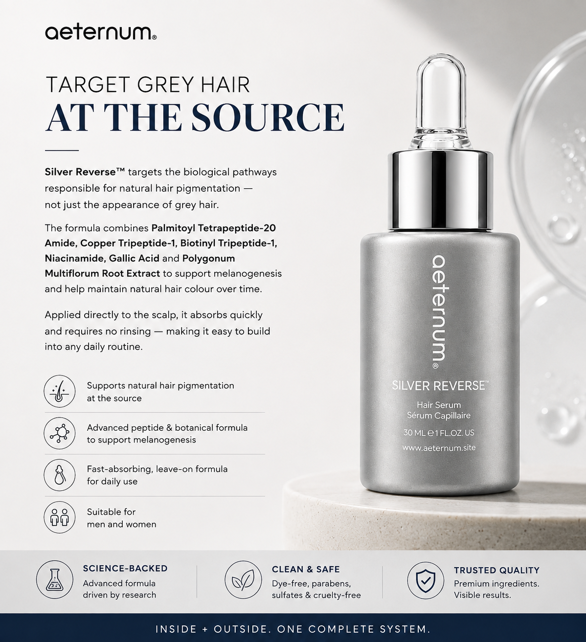 Aeternum® Silver Reverse™ Hair Serum