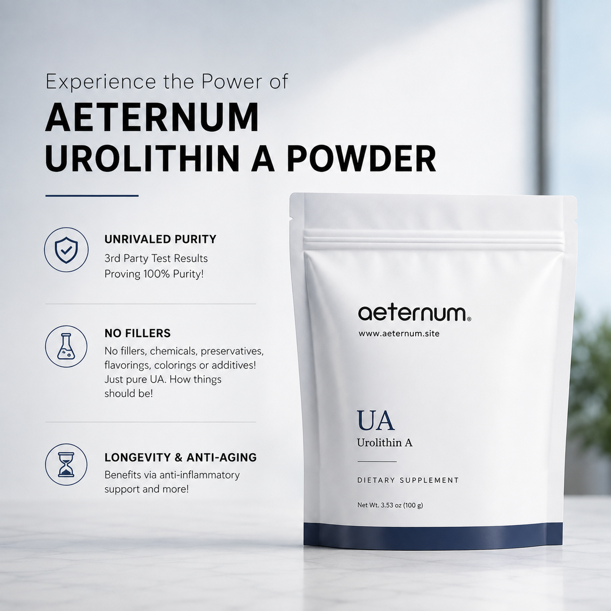 Aeternum® Urolithin A (UA) Powder