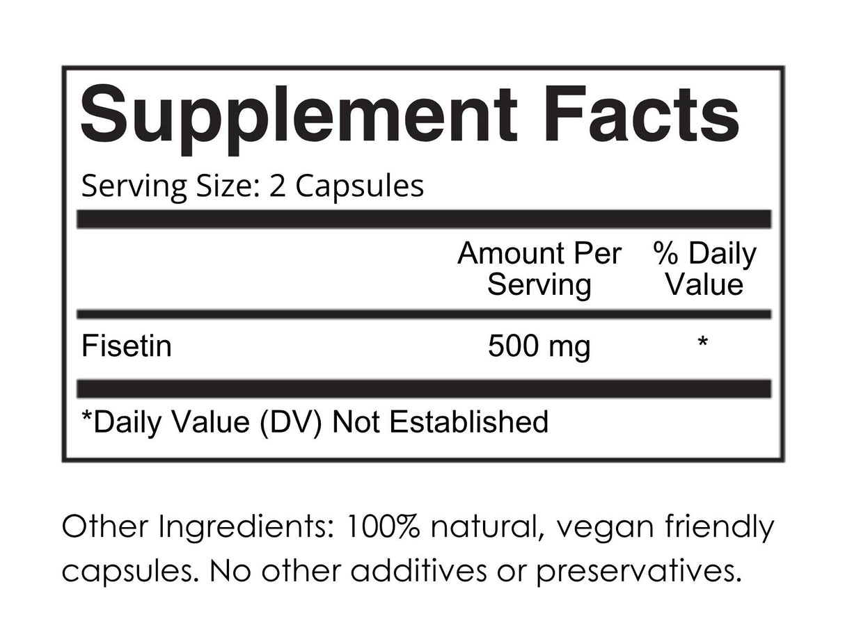 Aeternum® Fisetin 500mg Capsules
