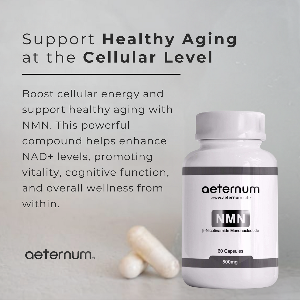 Aeternum NMN 500mg Capsules