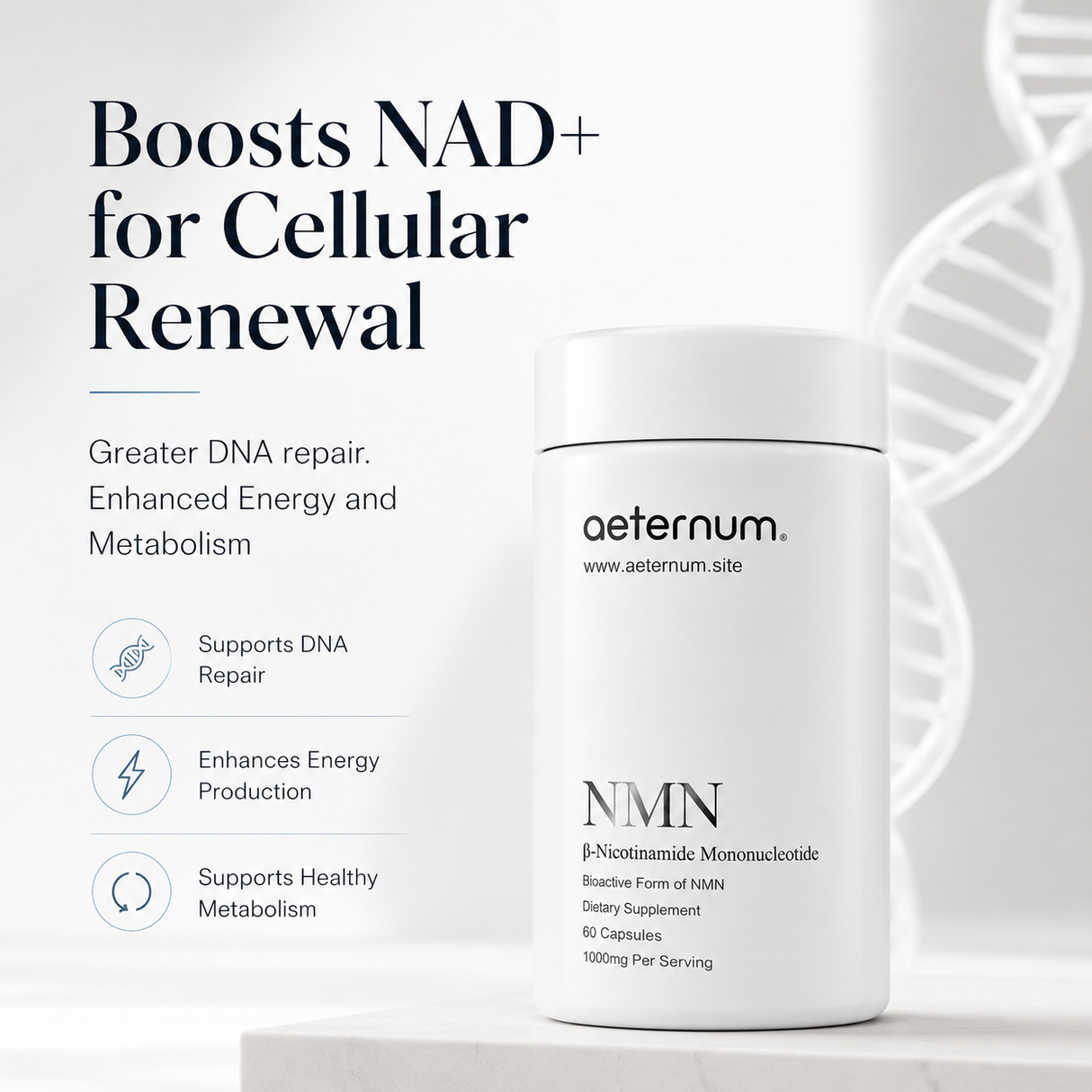 Aeternum® NMN β-Nicotinamide Mononucleotide Capsules