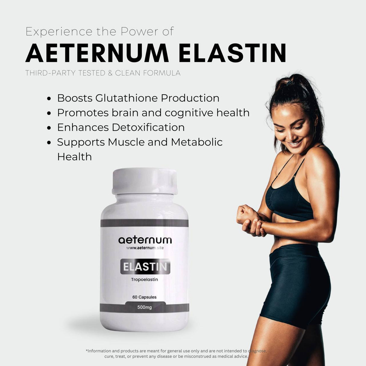 Aeternum Marine Elastin 500mg Capsules