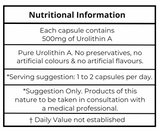 Urolithin A – UA – Capsules – 500mg