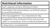 Aeternum Fisetin – 500mg PER CAPSULE! 60 Capsules