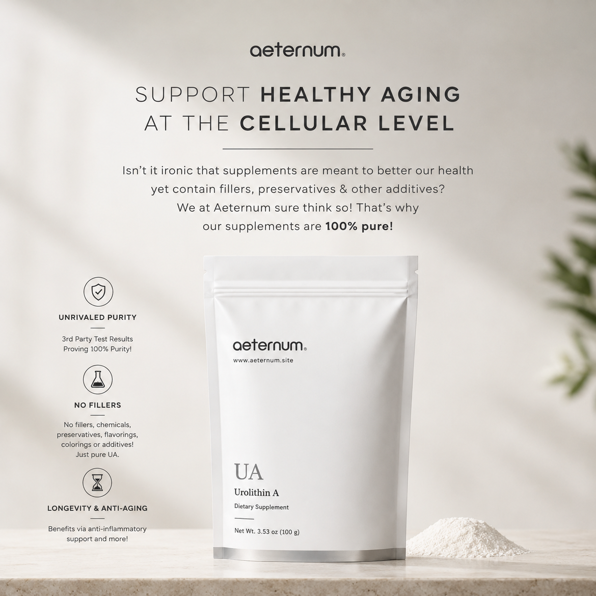 Aeternum® Urolithin A (UA) Powder