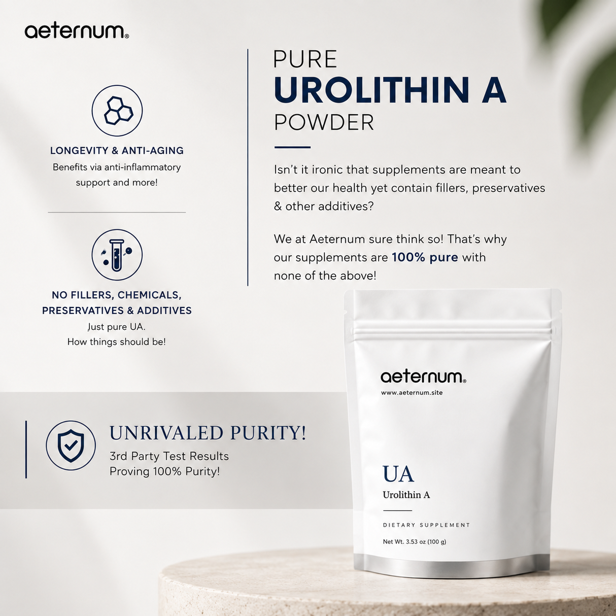 Aeternum® Urolithin A (UA) Powder