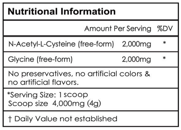 Aeternum GlyNAC (Glycine & N-Acetyl Cysteine) Powder
