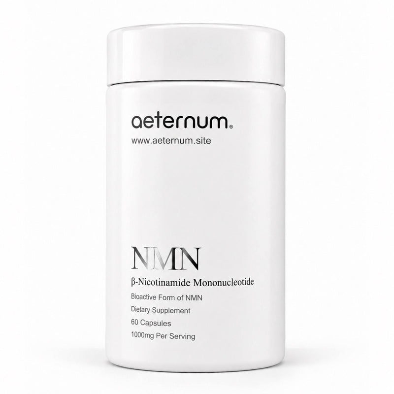 Aeternum NMN 500mg capsules, 60-count bottle