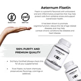 Aeternum Fisetin – 500mg PER CAPSULE! 60 Capsules