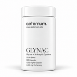 Aeternum GLYNAC 360 capsules bottle, glycine and NAC
